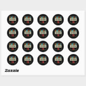 Outta TK Afstuderen TK Afstuderen Overgangsnier Ronde Sticker (Vel)