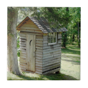 Outthouse decoratieve tegel tegeltje