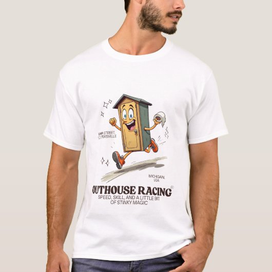 Outthouse racesnelheid t-shirt (Voorkant)