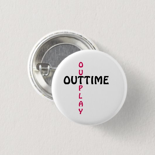 outtime - outplay ronde button 3,2 cm (Voorkant /achterkant)