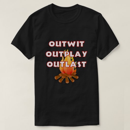 Outwit Outplay Outlast Australische overlevende (1 T-shirt (Design voorkant)