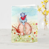 Ouwe Cowboy Kaart (Gele Bloem)