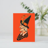 ouwe heks met een maan briefkaart (Staand voorkant)