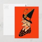 ouwe heks met een maan briefkaart (Voorkant / Achterkant)