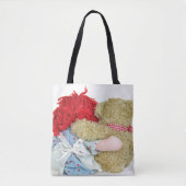 ouwe lof met teddy beer tote bag (Voorkant)