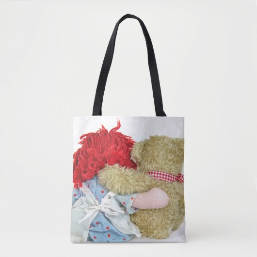 ouwe lof met teddy beer tote bag (Voorkant)