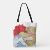 ouwe lof met teddy beer tote bag (Achterkant)
