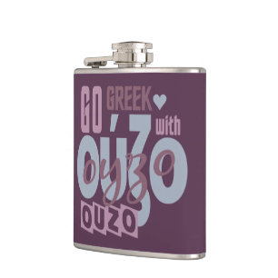 OUZO aangepaste kolf Heupfles