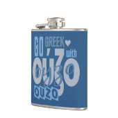 OUZO aangepaste kolf Heupfles (Links)