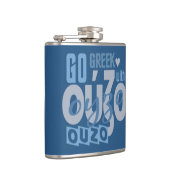 OUZO aangepaste kolf Heupfles (Rechts)