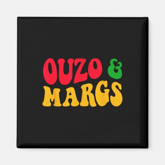 Ouzo en Margs Grappig Cinco de Mayo Grieks-orthodo Magneet (Voorkant)