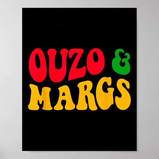 Ouzo en Margs Grappig Cinco de Mayo Grieks-orthodo Poster (Voorkant)