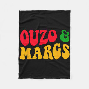 Ouzo En Margs Grappige Cinco De Mayo Griekse Ortho Fleece Deken