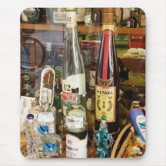 Ouzo en metaxalcohol muismat (Voorkant)