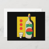 Ouzo-fles Briefkaart (Voorkant / Achterkant)