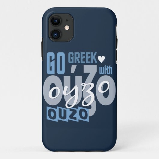 OUZO iPhone 5 hoesje-partner, aanpasbaar Case-Mate iPhone Case (Achterkant)