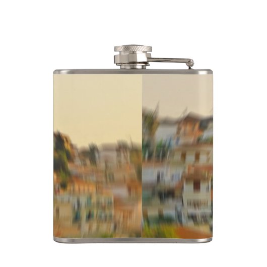 Ouzo - Koroni Uitzicht Heupfles (Achterkant)