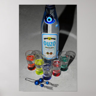Ouzo met Friends Poster