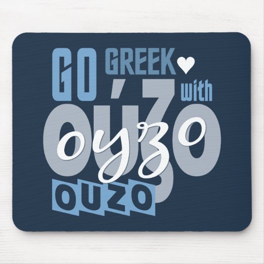 Ouzo mousepad muismat (Voorkant)