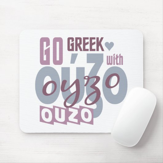 Ouzo mousepad muismat (Met muis)