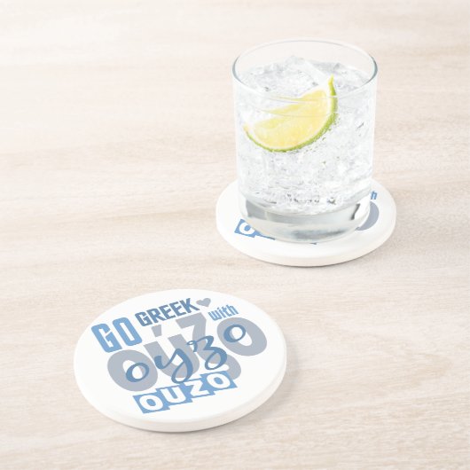 Ouzo onderzetter (Zijkant)