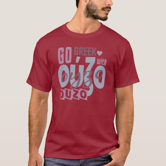 OUZO-shirt - kies stijl en kleur T-shirt (Voorkant)