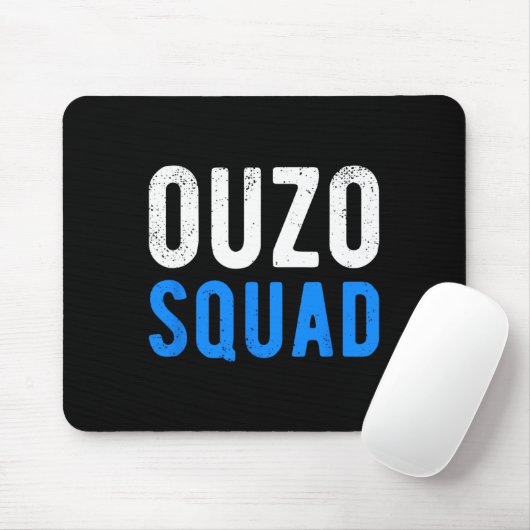 Ouzo Squad Grappig Ouzo Grieks Pasen Cinco de Mayo Muismat (Met muis)
