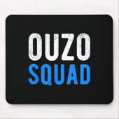 Ouzo Squad Grappig Ouzo Grieks Pasen Cinco de Mayo Muismat (Voorkant)