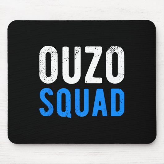 Ouzo Squad Grappig Ouzo Grieks Pasen Cinco de Mayo Muismat (Voorkant)