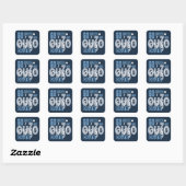 Ouzo-stickers Vierkante Sticker (Vel)