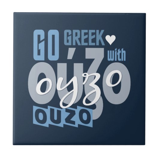 Ouzo tegel tegeltje (Voorkant)
