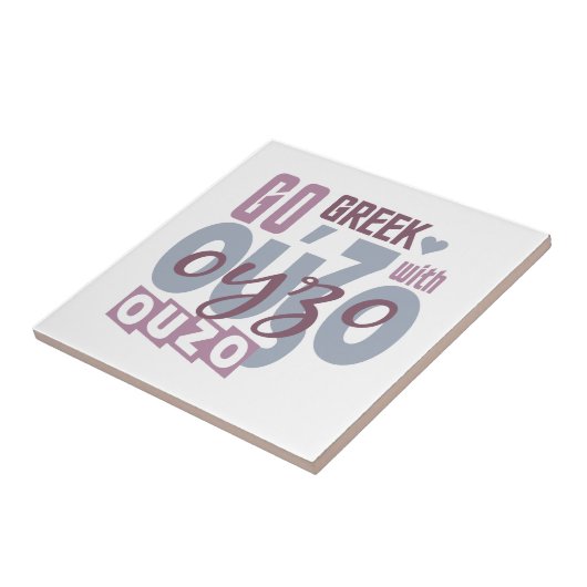 Ouzo tegel tegeltje (Zijkant)