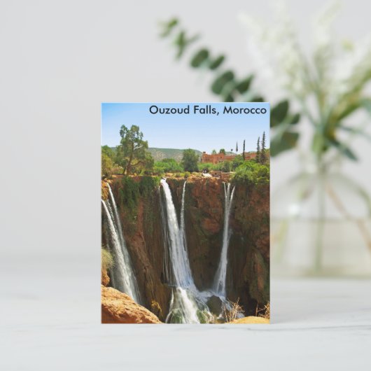 Ouzoud Herfsten, Marokko Briefkaart (Staand voorkant)