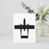 OV10 Bronco Silhouette Briefkaart (Staand voorkant)