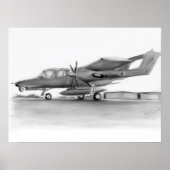 OV10 Bronco-vliegtuig Poster (Voorkant)