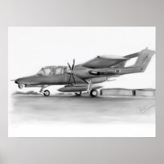 OV10 Bronco-vliegtuig Poster