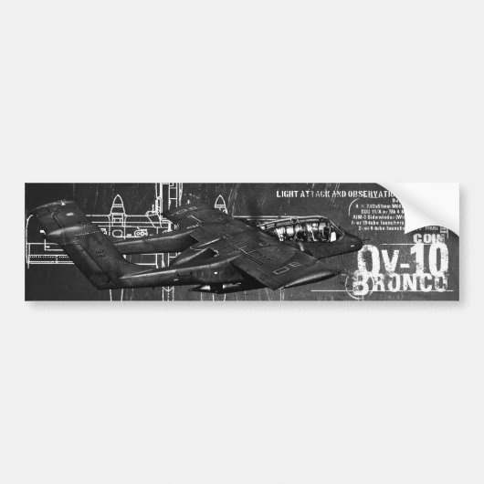 OV-10 Bronco Bumpersticker (Voorkant)
