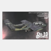 OV-10 Bronco Rechthoekige Sticker (Voorkant)