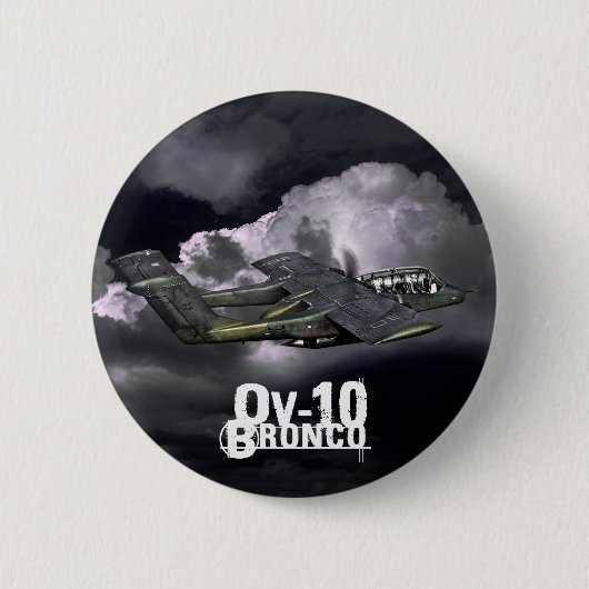 OV-10 Bronco Ronde Button 5,7 Cm (Voorkant)