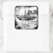 OV-10 Bronco Vierkante Sticker (Tas)