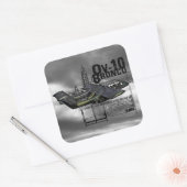 OV-10 Bronco Vierkante Sticker (Envelop)