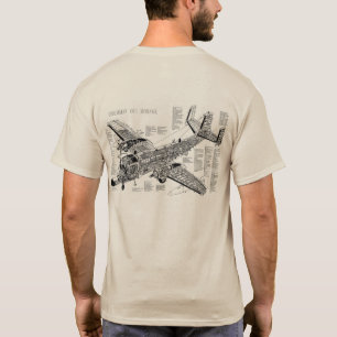 OV-1 Mohawk met cyrillisch schrijven T-shirt