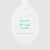 Ovaal acryl Ornament (voorkant)