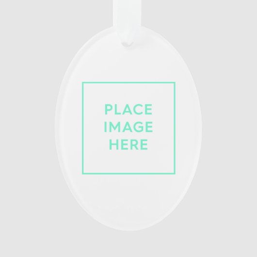 Ovaal acryl Ornament (voorkant)