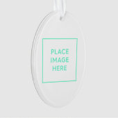Ovaal acryl Ornament (voorkant)