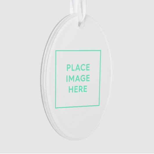 Ovaal acryl Ornament (voorkant)