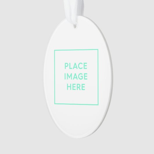 Ovaal acryl Ornament (voorkant)