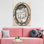 Ovaal Canvas Afdruk (Insitu (Woonkamer))