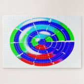 Ovaal doolhof legpuzzel (Horizontaal)