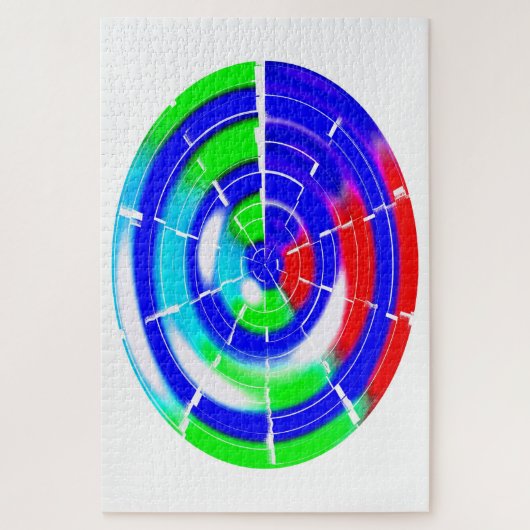 Ovaal doolhof legpuzzel (Verticaal)